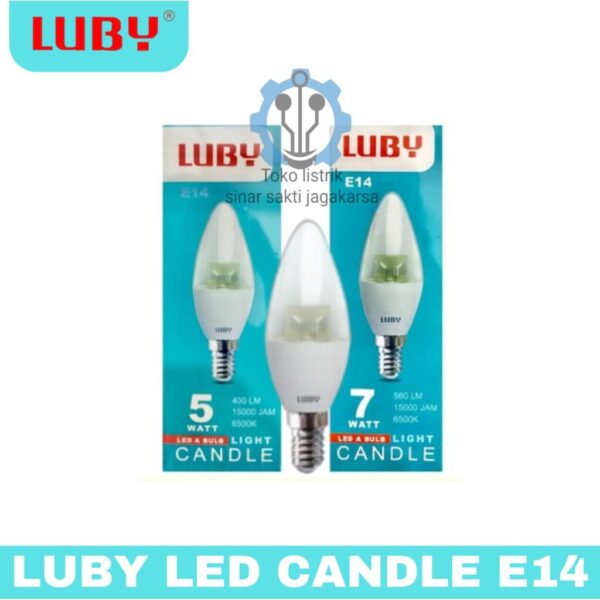 Luby Led Candle Fitting E14 5 7 Watt Luby Lampu Hias Lilin Fitting E14